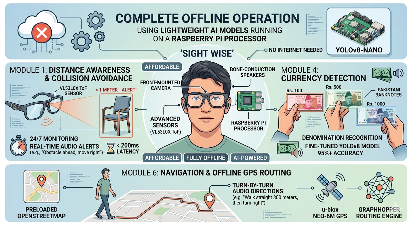 SightWise – AI Smart Glasses for Visually Impaired